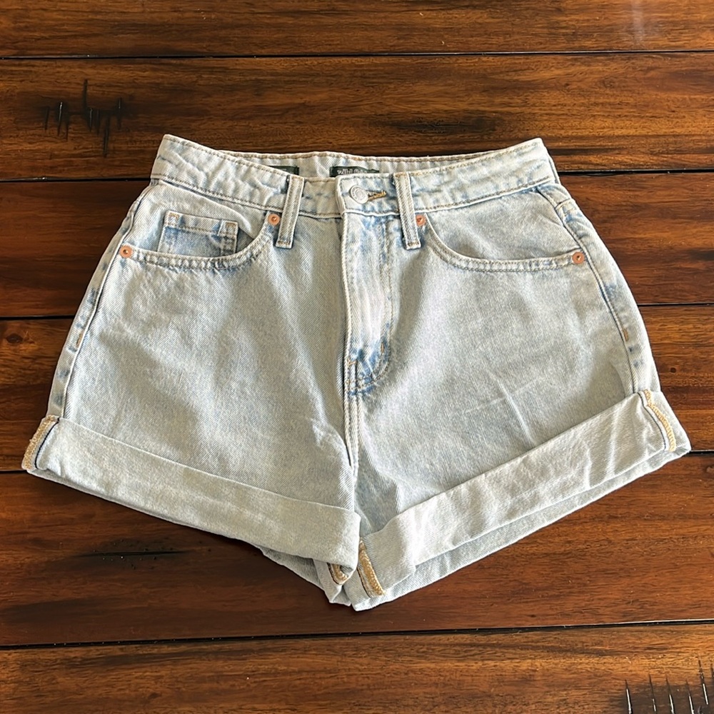 highest rise mom shorts, target (wild fable), size 0/25R